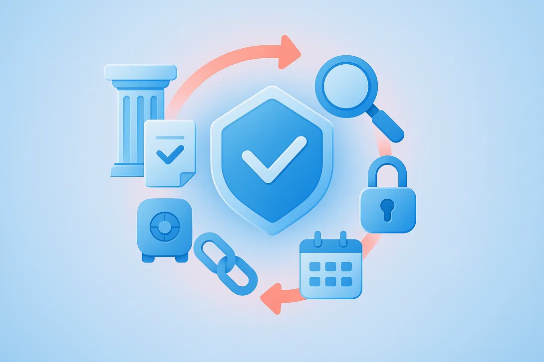 Visualization of RWA custody architecture showing the layers of security from physical assets to digital tokens
